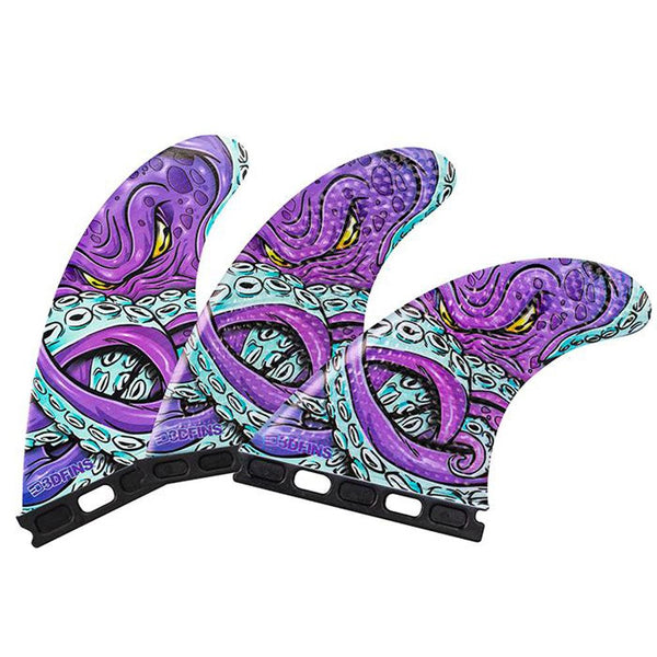 3D Fins - All Rounder Thruster - Medium - Kracken (FCS1 / FCS2 / Futures)