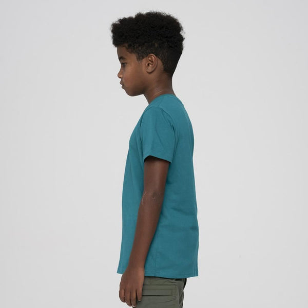 Santa Cruz Youth T-Shirt Youth Peace Strip T-Shirt - Verdigris - Skatewarehouse.co.uk