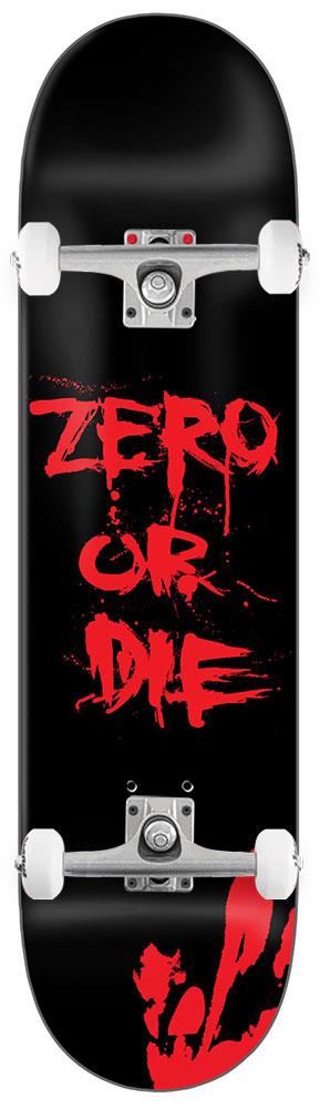 Zero Skateboard Zero or Die Black Dipped x Venom Custom Complete Skateboard - 8.5