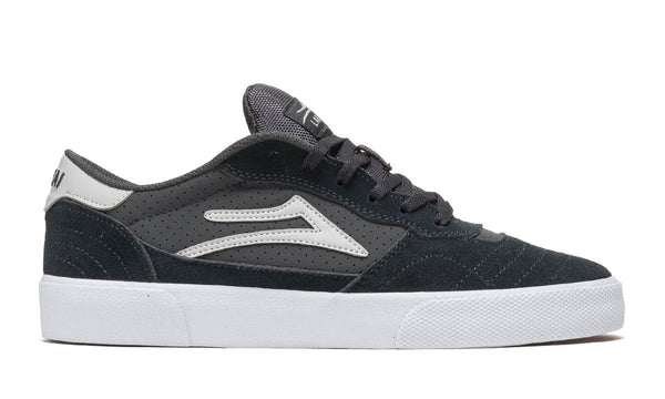 Lakai Cambridge Skate Shoes - Charcoal / White - Skatewarehouse.co.uk