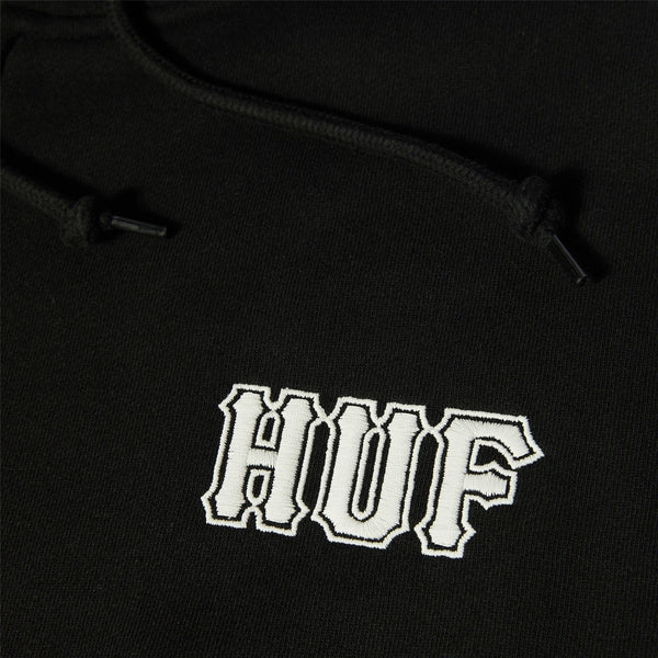 HUF Classic Logo F / Z Hoodie (Black)