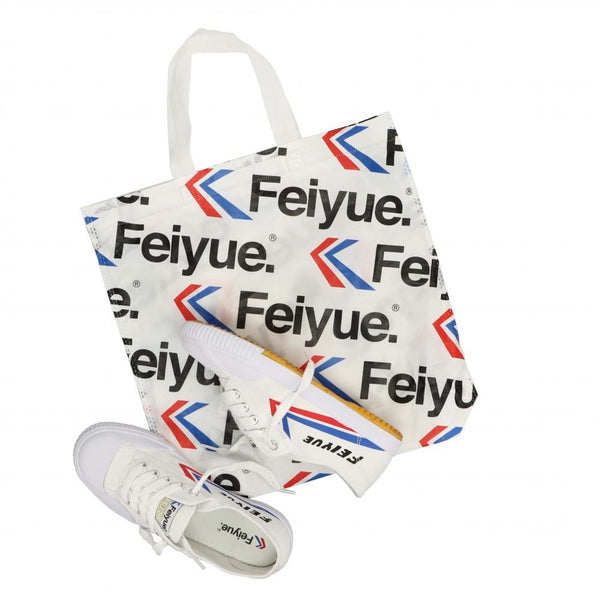 Feiyue Footwear Fe Lo 1920 Canvas Martial Arts/Gym/Lifing Shoes - White / Blue / Red - Skatewarehouse.co.uk