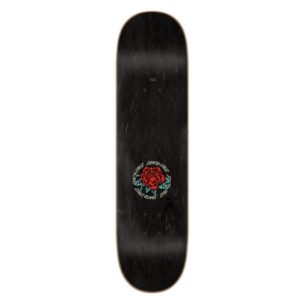 Santa Cruz Rosette Ringed Dot 7 Ply Birch Skateboard Deck - 8.0