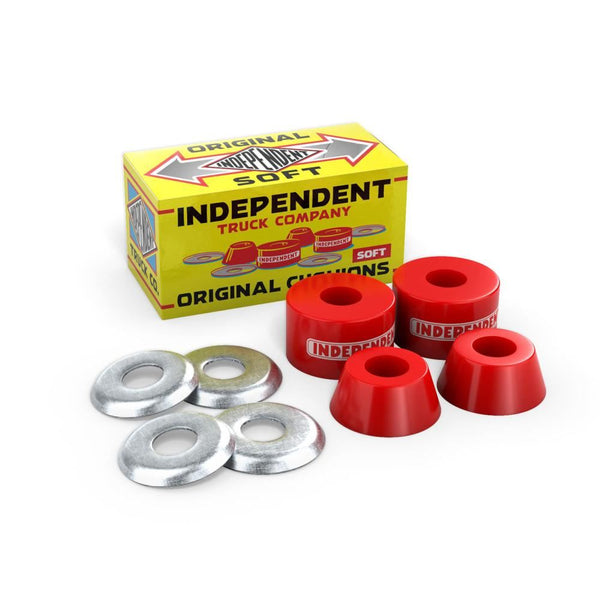 Indy Bushings STG 1-7 Original Cushions 90a Soft - Red - Skatewarehouse.co.uk
