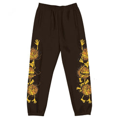 Antihero Sweatpants Grimple Stack - Brown / Orange / Yellow / Black - Skatewarehouse.co.uk