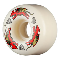 Powell-Peralta Dragon Formula • Nano Rat • x 34mm • 93A • AV4 • Off White / Red Skateboard Wheels - 52mm