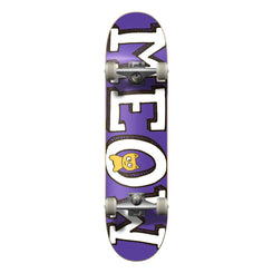 Meow Logo Complete Skateboard Purple 8.25" - Skatewarehouse.co.uk