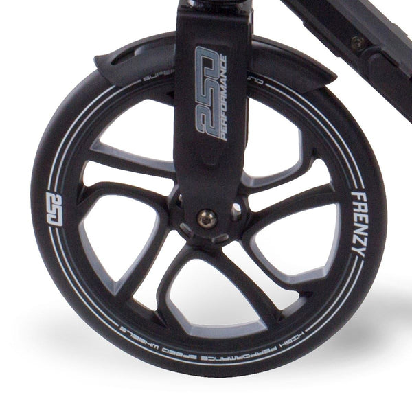 Frenzy Scooter Wheels - 250mm Black - Skatewarehouse.co.uk