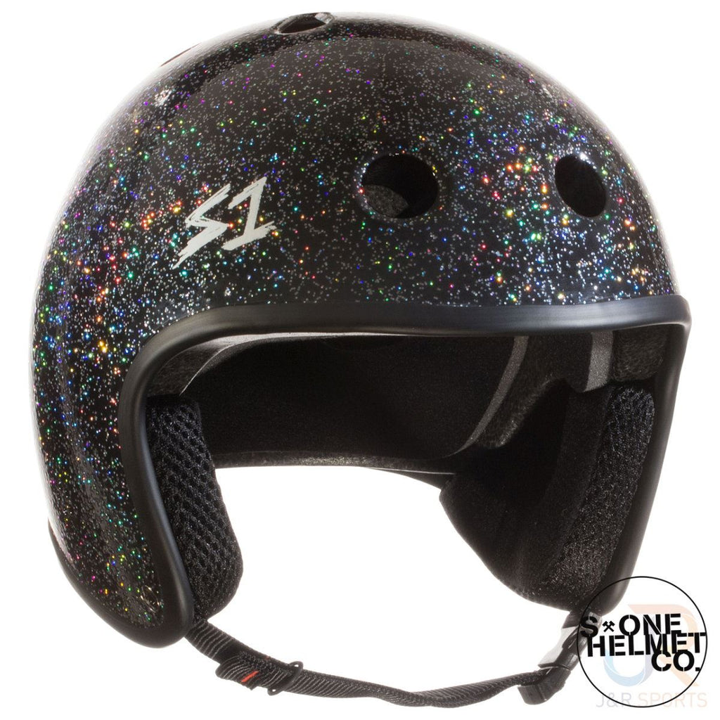 S1 RETRO Lifer Helmets - Black Glitter