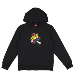 Santa Cruz Youth Hood Youth Toadstool Dot Hood - Black - Skatewarehouse.co.uk
