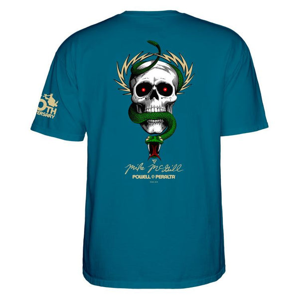 Powell-Peralta™ Mike McGill '40th Anniversary McTwist' Tee Galapagos Blue - Skatewarehouse.co.uk
