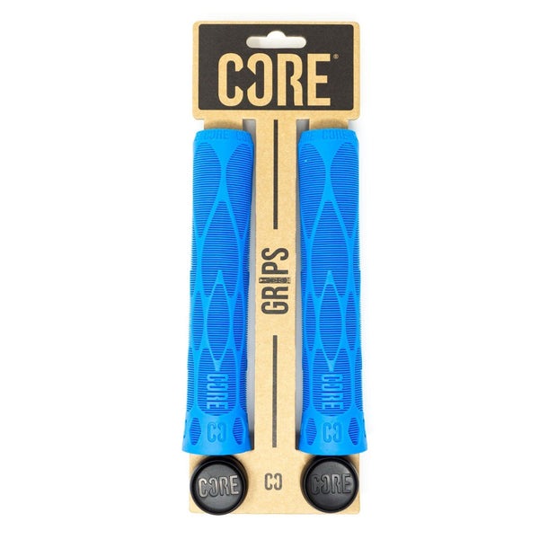 CORE Pro Handlebar Grips, Soft 170mm - Blue - Skatewarehouse.co.uk