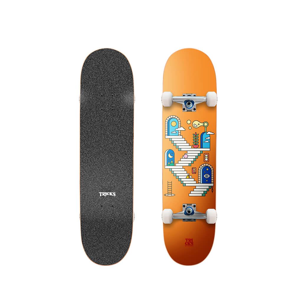 Stairs x31.85" MAXI Tricks Complete Skateboard - 8.0"