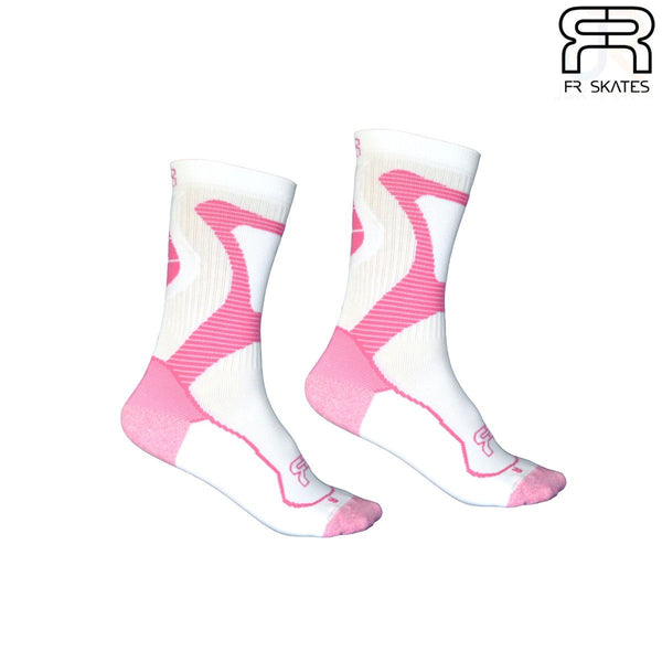 FR NANO Sports Socks - White / Pink