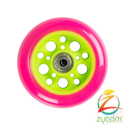 Zycom - 100mm Rear - Pink / Lime Scooter Wheels