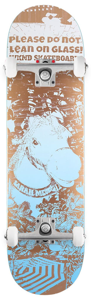 WKND 'Please Do Not Lean On Glass' Sarah Meurle (WB) x Venom Custom Complete Skateboard - 8.125"