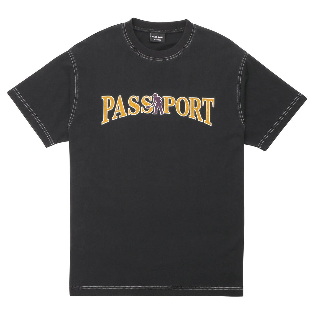 Pass~Port Official Contrast Tee (Washed Black) - M