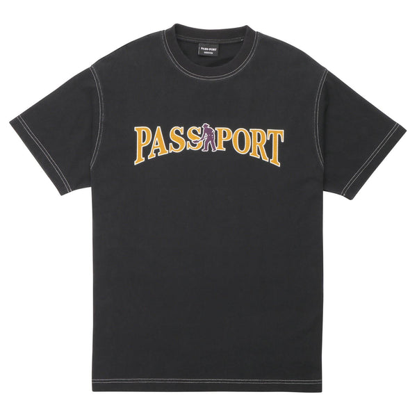 Pass~Port Official Contrast Tee (Washed Black) - M