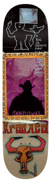 Krooked Sandoval Gun Slinger Skateboard Deck - 9.02"