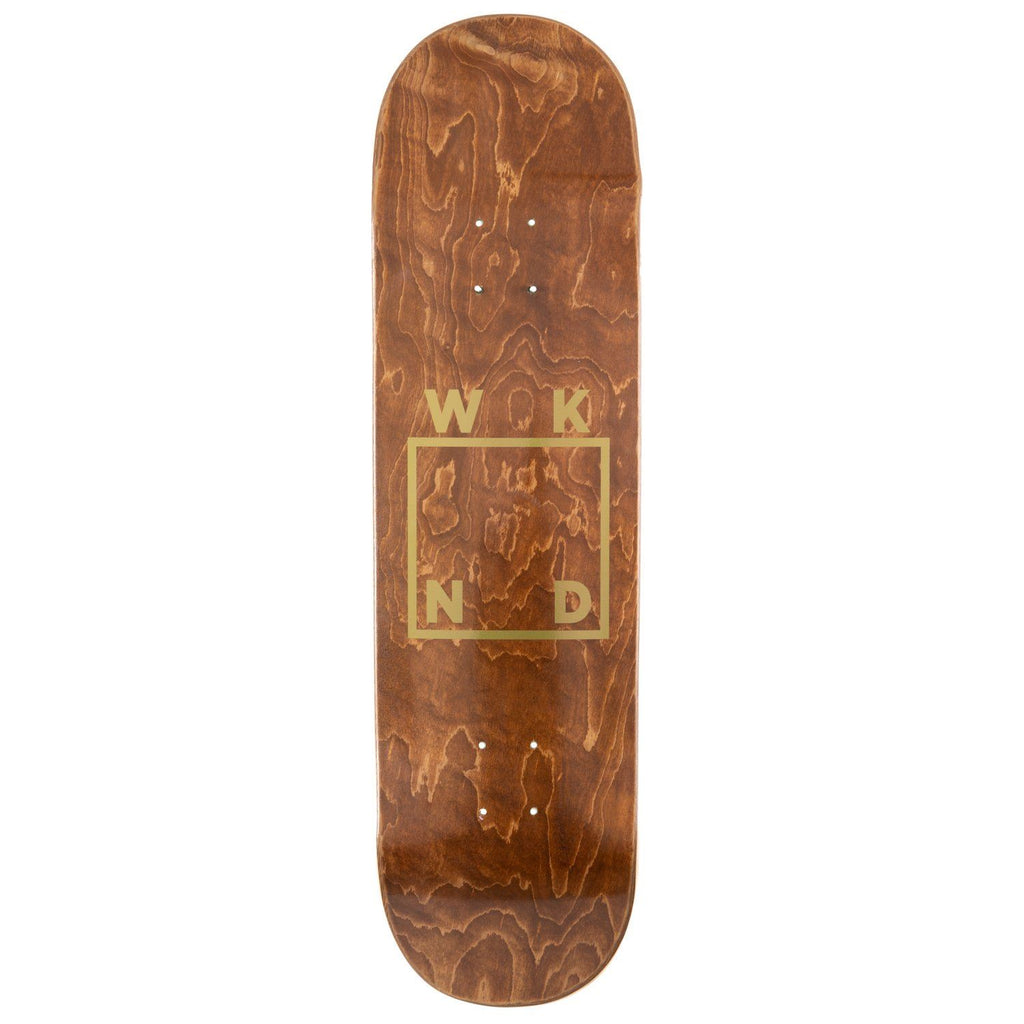 WKND Gold Logo Skateboard Deck - 8.125" - Skatewarehouse.co.uk
