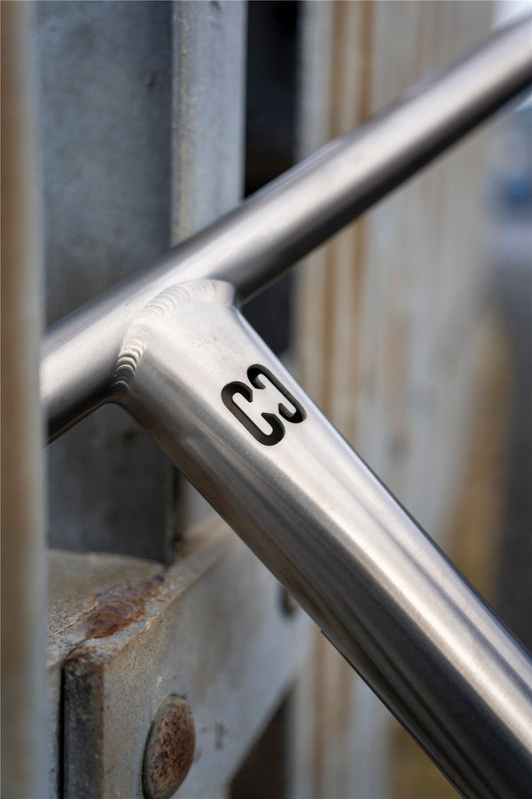CORE Nova V2 Titanium Stunt Scooter Bars 630mm SCS/HIC - Raw - Skatewarehouse.co.uk