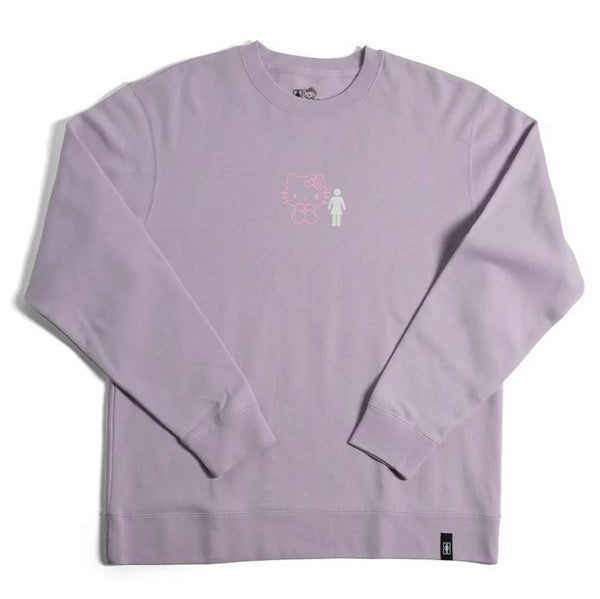 Girl x Hello Kitty 50th Partners Crew Lavender - Skatewarehouse.co.uk
