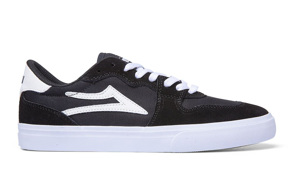 Lakai York Skate Shoes - Black / White - Skatewarehouse.co.uk