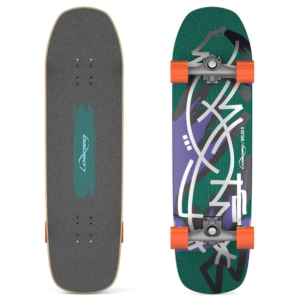 Loaded Carver Bolsa II CX Surfskate Complete - Jazz - Love Handles Orange