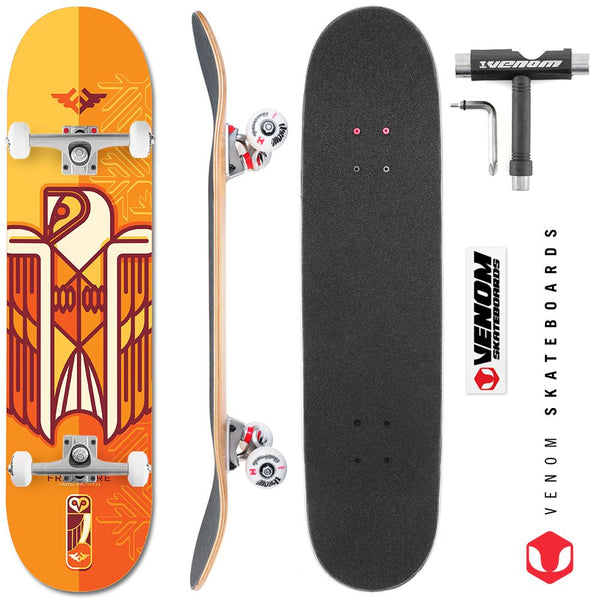 Fracture x Jono Wood Yellow x Venom Core Custom Complete Skateboard - 7.75 - Skatewarehouse.co.uk