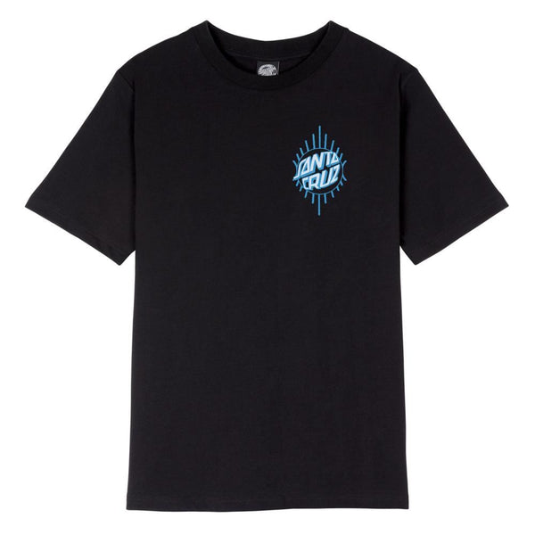 Santa Cruz Womens T-Shirt Wonder Dot T-Shirt - Black - Skatewarehouse.co.uk