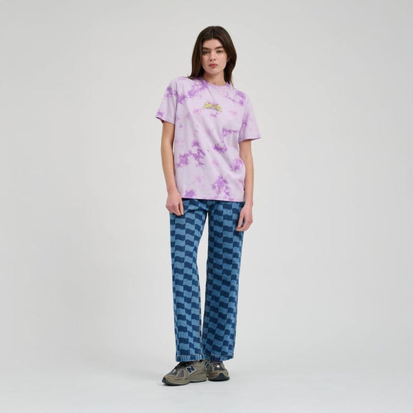 Santa Cruz Womens T-Shirt Winkowski 8Baller Surf T-Shirt - Lavender Tie Dye - Skatewarehouse.co.uk