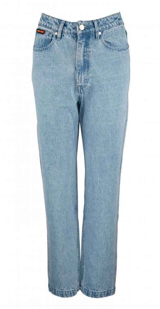 Santa Cruz Womens Pant Classic Dad Jeans - Bleach Blue - Skatewarehouse.co.uk