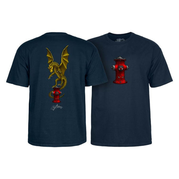 Powell-Peralta Andy Anderson Vajra Youth Tee Navy - Skatewarehouse.co.uk