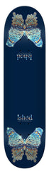 Real Ishod Mariposa Chrome Redux - Twin Tail (Navy) Skateboard Deck - 8.25" - Skatewarehouse.co.uk
