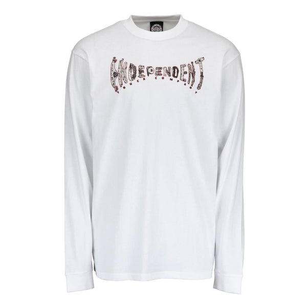 Independent LS T-Shirt Genuine Parts LS T-Shirt - White - Skatewarehouse.co.uk