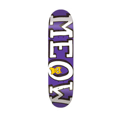 Meow DSM Logo Purple Skateboard Deck - 8.0"