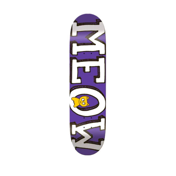 Meow DSM Logo Purple Skateboard Deck - 8.0