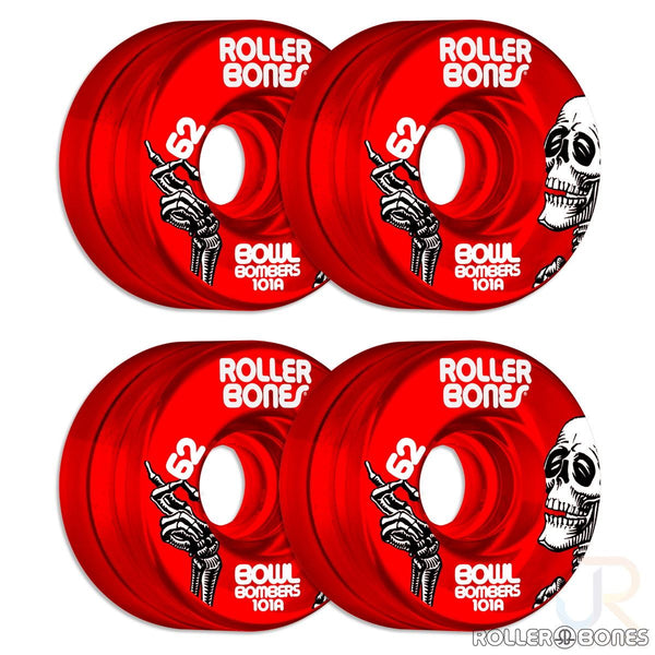 Rollerbones - Bowl Bombers Red (8) - / 101a Skateboard Wheels