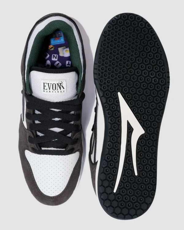 Lakai Telford Low Skate Shoes Evon Martinez Brown White