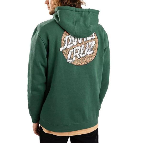 Santa Cruz Hoody Other Alive Dot Hood - Ceder - Skatewarehouse.co.uk