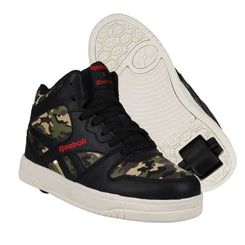 Heelys X Reebok BB4500 MID Print - Black / Red / Camo - Skatewarehouse.co.uk