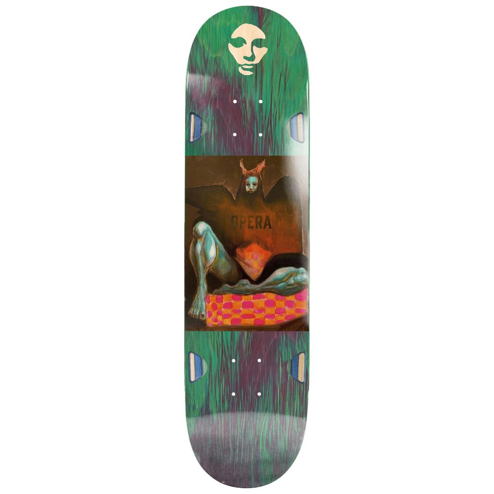Opera Archangel EX7 Green Bleed Skateboard Deck - 9.0"