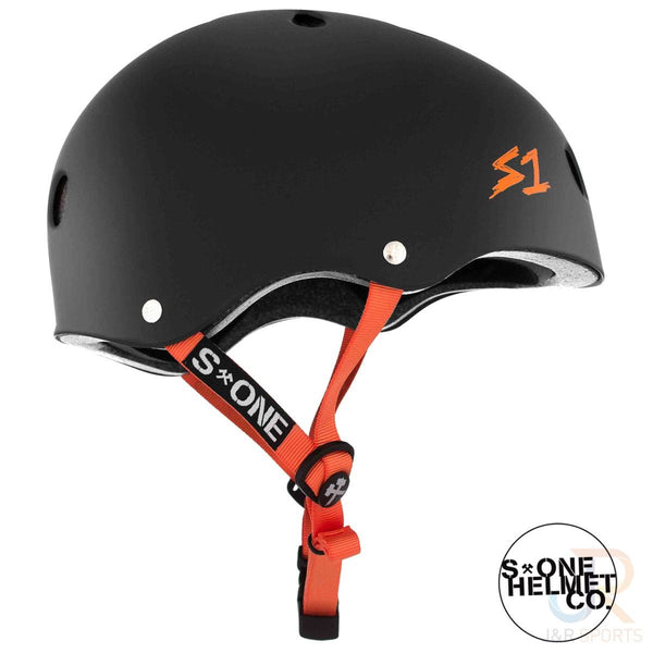 S1 Lifer Helmets - Black Matt inc Orange Strap