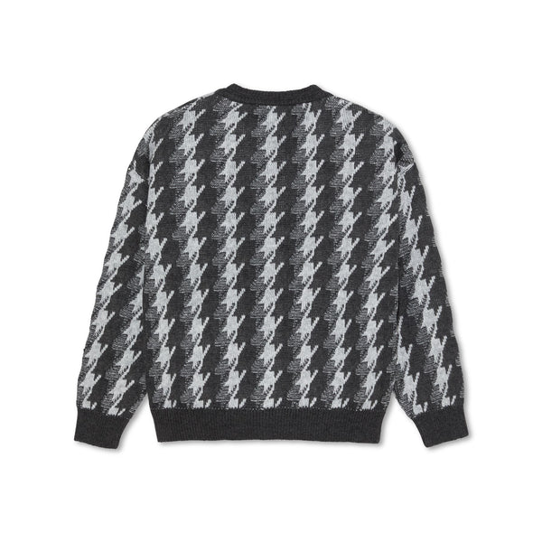 Louis Cardigan Houndstooth (Grey)