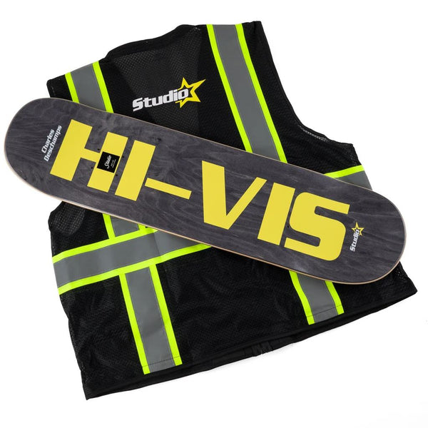 Studio Charles Deschamps 'Star Can Hi-Vis' Safety / Matallic Skateboard Deck - 8.25