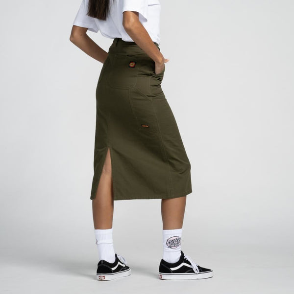 Santa Cruz Womens Skirt Classic Carpenter - Khaki - Skatewarehouse.co.uk