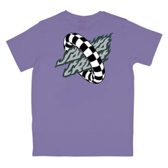 Santa Cruz Youth T-Shirt Youth Goal Flame T-Shirt - Meta Mauve - Skatewarehouse.co.uk
