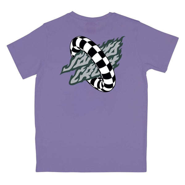 Santa Cruz Youth T-Shirt Youth Goal Flame T-Shirt - Meta Mauve - Skatewarehouse.co.uk