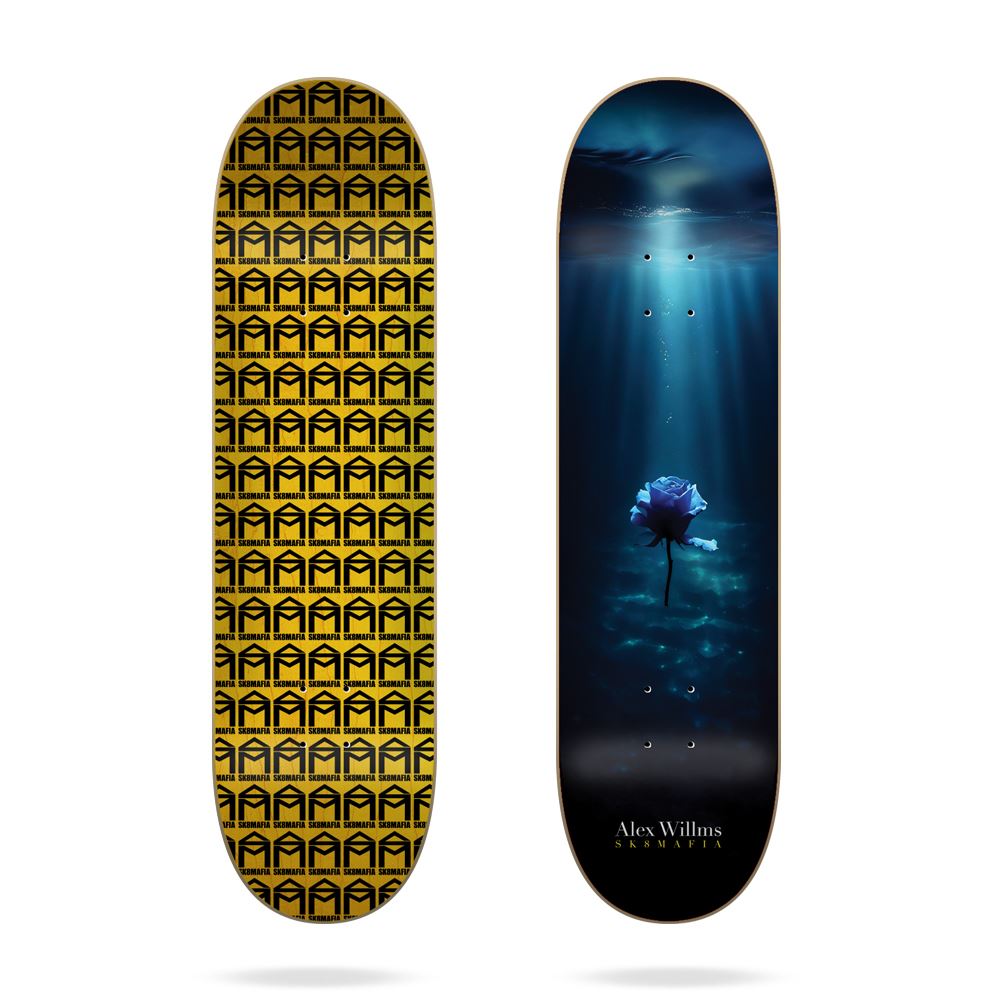 Sk8Mafia Blue Willms Sk8mafia Skateboard Deck - 8.375" - Skatewarehouse.co.uk