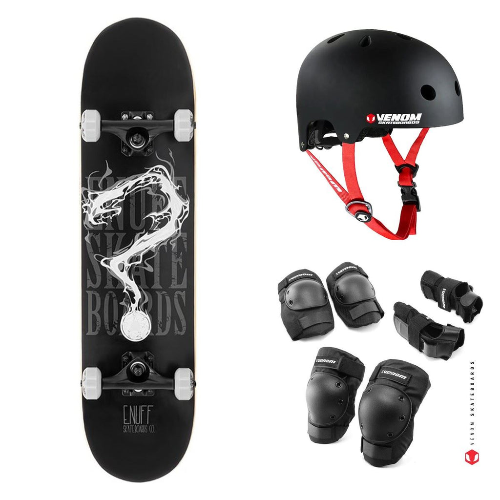 Enuff Pyro II White Complete Skateboard Bundle